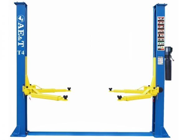 Подъемник двухстоечный автомобильный 4 тонны AE&T Т4, электрогидравлический, 220В