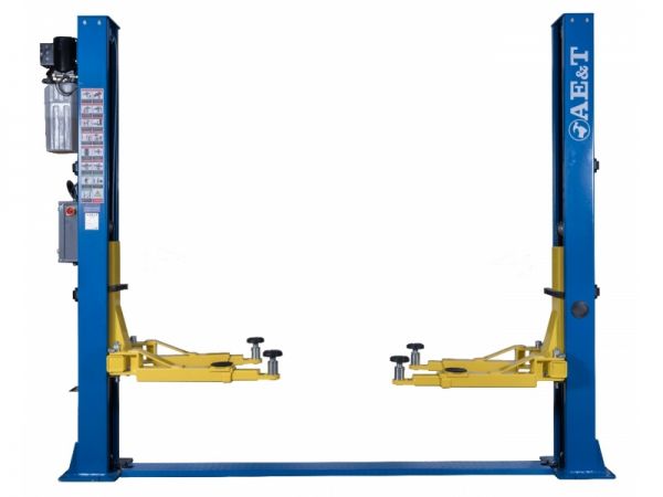 Подъемник двухстоечный автомобильный 4 тонны AE&T Т4В, электрогидравлический, 380В