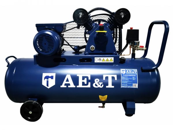 Поршневой компрессор AE&T TK-100-3A, ременной привод, масляный, 290 л/мин, 220В